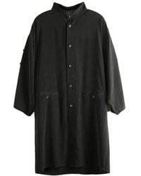 Yohji Yamamoto - Buttoned Long-Sleeve Coat - Lyst