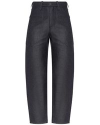 Jil Sander - Jean À Patch Logo - Lyst