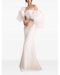 Ana Radu - Schulterfreies Kleid Mit Rüschen - Lyst