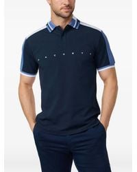 Hackett - Short-Sleeve Logo-Print Cotton Polo Shirt - Lyst