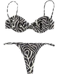 MATINEÉ - Marina Zebra-Print Bikini - Lyst