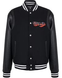 Balmain - ロゴパッチ ボンバージャケット - Lyst