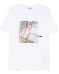 Jacob Cohen - Grapphic-Print T-Shirt - Lyst
