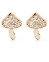 Sydney Evan - 14Kt Mushroom Diamond Stud Earring - Lyst