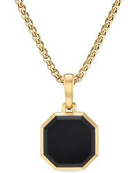 David Yurman - 18Kt Faceted Onyx Amulet (16Mm) - Lyst
