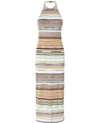 Missoni - Gestreepte Halterjurk - Lyst