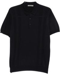 Corneliani - Pointelle-Knit Short-Sleeve Polo Shirt - Lyst