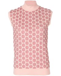 Marni Jersey de lunares sin mangas - Rosa