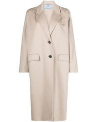 Prada - Single-Breasted Coats - Lyst