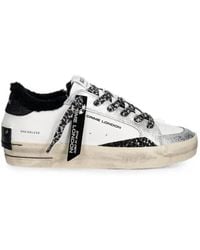 Crime London - Sk8 Deluxe Shearling-Trimmed Sneakers - Lyst