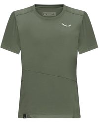 Salewa - Puez Logo-Print Panelled T-Shirt - Lyst