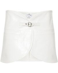 Courreges - Ellipse Vinyl Mini Skirt - Lyst