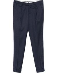 PT Torino - Virgin wool blend straight-leg trousers - Lyst