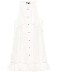 Maje - Mini-Jurk Met Ruches Afwerking - Lyst