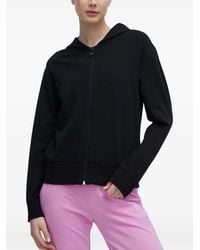 EA7 - Logo-print Zip-up Hoodie - Lyst