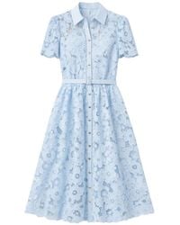 Self-Portrait - Lace Midi Dress - Lyst
