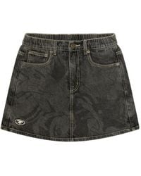 Aape By A Bathing Ape - Short En Jean À Détails Brodés - Lyst