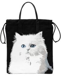 KARL LAGERFELD - Ikon Choupette Rev Ns Tote Bag - Lyst