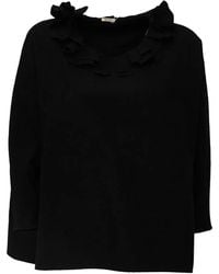 Apuntob - Blouse Évasée À Volants - Lyst