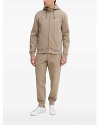EA7 - Hoodie Met Logoprint En Rits - Lyst