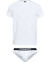 DSquared² - Logo-Print Briefs - Lyst