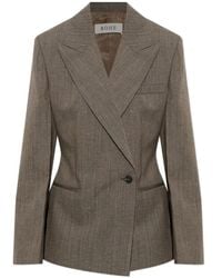 Rohe - Double-Breasted Slub-Texture Blazer - Lyst