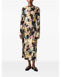 Stine Goya - Floral-Print Cowl-Neck Maxi Dress - Lyst