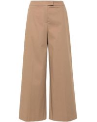 PT Torino - Twill Cropped Trousers - Lyst