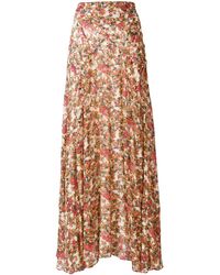 Isabel Marant 'Ferone' Rock mit floralem Print - Rot