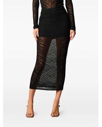 Hevron - Paisley Midi Skirt - Lyst