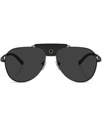 BVLGARI - Pilot-frame Tinted-lenses Sunglasses - Lyst