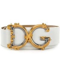 Dolce & Gabbana - Dolce & Gabbana Belt With Dg Logo - Lyst