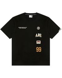 Aape By A Bathing Ape - T-Shirt À Détails De Logos - Lyst