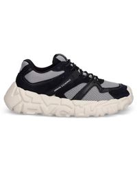 ARMANI EXCHANGE - Mesh-Panelled Chunky-Sole Sneakers - Lyst
