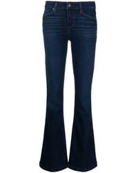 PAIGE - High-waisted Flared Jeans - Lyst