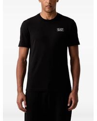 EA7 - Logo-Patch T-Shirt - Lyst