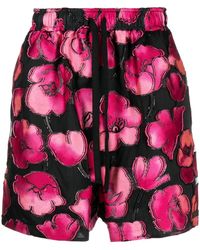 4SDESIGNS - Baggy Shorts Met Bloemenprint - Lyst