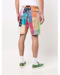 READYMADE - Patchwork Bandana Print Shorts - Lyst
