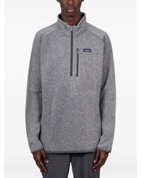 Patagonia - Quarter-Zip Logo-Patch Sweater - Lyst