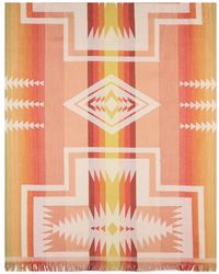 Pendleton - Geometric-Print Fringed Travel Towel - Lyst