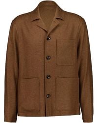 Piacenza Cashmere - Button Front Pockets Jacket - Lyst