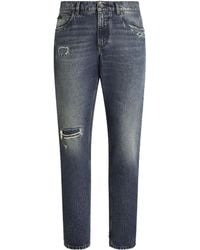 Dolce & Gabbana - Regular Cotton Jeans - Lyst