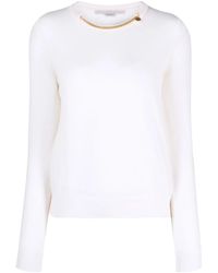Stella McCartney - Chain-Embellished Wool Jumper - Lyst