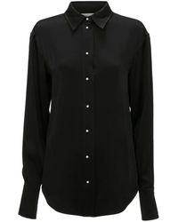 Victoria Beckham - Waistcoat Long-sleeved Shirt - Lyst