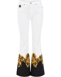 Versace Jeans Couture - Printed Flared Jeans - Lyst