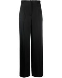 Alberta Ferretti - Pleat-Detail Straight-Leg Trousers - Lyst