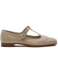 Church's - Opal Met Suede Mary Jane Ballet Flats - Lyst