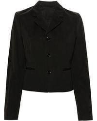 Lemaire - Cropped-Blazer mit fallendem Revers - Lyst