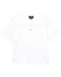 A.P.C. - Logo-Print T-Shirt - Lyst