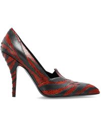 Versace - Tigre Snakeskin-Effect Leather Pumps - Lyst